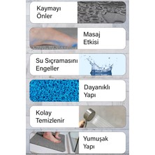 Paspas Yap Yengeçli Banyo Paspası Kaymaz Taban Su Emici Paspas Islak Zemin Hijyenik Paspas 40X60