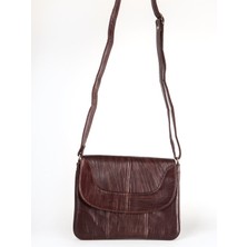 Dericlub 2034L Gerçek Deri  Kadın Çapraz Çanta