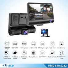 Navistar 3 Kameralı Araç Içi Kamera 1080P 4 Inç Ekran Kayıt Kameras?