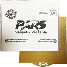 Pars 235X235 mm Gold Pei Kaplı Özel Yay Çeliği Tabla (Magnetli)