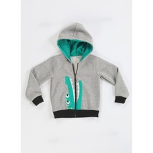 Casabony Timsah Fermuarlı Erkek Çocuk Sweat Mont