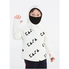 Casabony Ninja Casa Baskılı Ekru  Sweatshirt