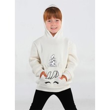 Casabony Unicorn Off-White Kız Sweatshirt