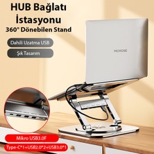 Ason Plus Ally Mc LS928HUB 4in1 Masaüstü 360° Dönebilen Laptop Standı Hub​