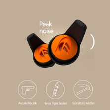 Dynamic Ear Filter Atıcılık ve Avcılık için Kulak Tıkacı Peak Noise Tıbbi Kalite Patentli Membran Filtre 4 Boyut Tıpa