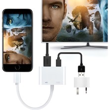 Blue Wings Iphone ve Ipad Için HDMI Kablosu Lightning Dijital Av Adaptörü Çevirici Dönüştürücü