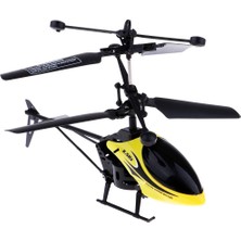 LED Işıklı Şarj Edilebilir Kumandalı Rc Helikopter Uçak - Sarı (Yurt Dışından)