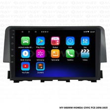 Myway Honda Civic Fc5 Android 12 Multimedya Carplay 2gb RAM+32GB HDD Navigasyon Ekran