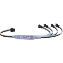 Hazar Led 4'lü Pixel Çoklayıcı Amplifier WS2811-WS2812B Pixel Şerit Led Çoklayıcı 5-24 Volt