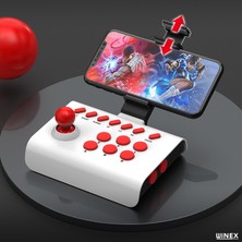 Winex Mobile Winex BSP-Y01 Joystick N-Switch ps3 ps4 pc android ios tv Retro Oyun Konsolu Joystick Beyaz