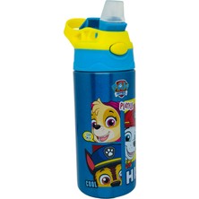 Wiggle Paw Patrol Çelik Kalın Silikon Pipetli Okul Su Matarası