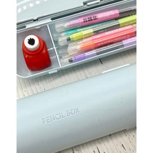 Kağıt Gemi Dükkan Oval Sert Kapaklı Mavi Kalem Kutu / Çanta / Pencil Box / Düzenleyici