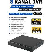 Elitcam 6 Kameralı 5mp Sony Lensli Fullhd 1080P Güvenlik Kamera Seti 1 Tb Harddisk