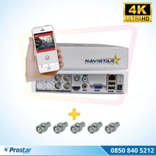 Navistar 4 Kanal Ekonomik Mobil Dvr Kayıt Cihazı Uzaktan Izleme Destek