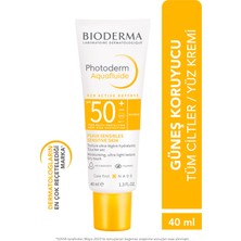 Photoderm Aquafluid SPF50+ Tüm Ciltler için Yüksek Korumalı Su Bazlı Yüz Güneş Kremi 40 ml