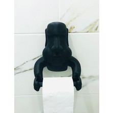 IK3D Moai Tasarım Tuvalet Kağıtlığı Tutucu / Large