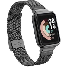 Heptek İletişim Xiaomi Redmi Watch (Mi Watch Lite) Metal Kordon Örgülü Tasarım (Krd-59)