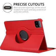 Case Street Casestreet Xiaomi Mi Pad 6 Kılıf Kapaklı Standlı 360 Dönebilen Koruma DN22 + Nano + Kalem Açık Pembe