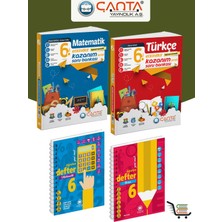 Çanta Yayınları 6.Sınıf Türkçe-Matematik Defter ve Kazanımlı Soru Bankası Seti