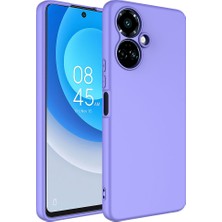 Case 4U Tecno Spark 9 Pro Kılıf Kamera Korumalı Içi Kadife Logosuz Mara Lansman Silinebilir Kılıf Lila