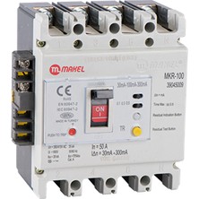 Makel 4X63A 35KA Kaçak Akım Korumalı Kompakt Şalter (4p) (Açtırma Bobinli)