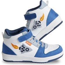 Denokids Roket Erkek Çocuk Beyaz Sneakers Spor Ayakkabı
