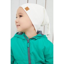 Babygiz Erkek Çocuk Beyaz Şapka Bere El Yapımı Pamuklu Kaşkorse