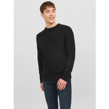 Jack & Jones Erkek Bisiklet Yaka Örme Sweatshirt - 12243116