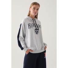 Harvard Kar Melanj Kadın Sweatshirt