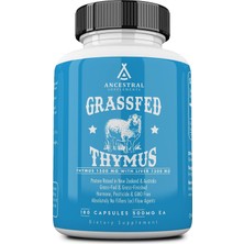 Ancestral Supplements Grassfed Ovine Thymus & Grassfed Beef Liver 180 Kapsül New Zealand & Australia Grass  Fed Hormone Pesticide Gmo Free