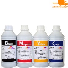 Colorful Toner Epson Uyumlu L386 Cmyk 1 Litre  Muadil Mürekkep Seti