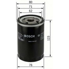 Bosch Seat Toledo 1.6 8V Yağ Filtresi 1999-2006 Bosch