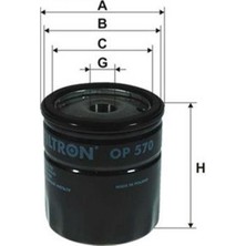 Filtron Opel Vectra B 1.6 Benzinli Yağ Filtresi 1996-2002 Filtron