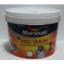 Marshall Maximum Silikonlu Ipek Mat Boya 2,5 Lt