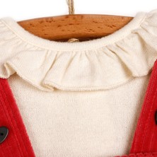 HelloBaby Crazy Bears Kız Bebek Kadife Salopet - Sweatshirt