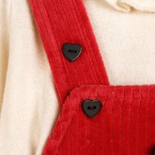 HelloBaby Crazy Bears Kız Bebek Kadife Salopet - Sweatshirt