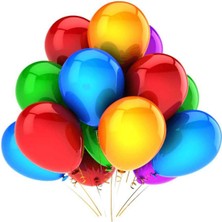 Royaleks Karışık Renkli Metalik Süsleme Ve Parti Balonu 12 Inch 40 Adet