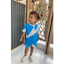 Orca Kids Fashion Mavi Baskılı Takım