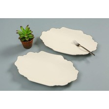 Porland Tide Platin Kayık Tabak 24 cm 04ALM007287