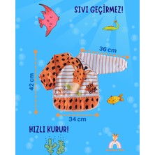 Bebechi Uzun Kollu Mama Önlüğü 2'li Set (6-24 Ay) Zürafa-Safari