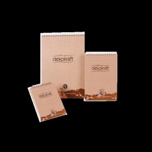 Keskin Color A6 Bloknot Dekokraft Spiralli Karton Kapak Kareli 80 Yaprak 144202-99 (36 Lı Paket)