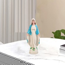Cynthia Iskandinav Kutsanmış Mary Heykelcik Heykelcik 10 cm Mavi (Yurt Dışından)