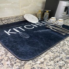 Aymira Home Aymirahome Bulaşik Kurutma Matı Kurulama Kurutma Örtüsü Tezgah Üstü Bulaşıklık 40X50CM Yıkanabilir MAT05