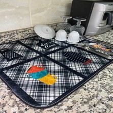 Aymira Home Aymirahome Bulaşık Kurutma Matı Kurulama Kurutma Örtüsü Tezgah Üstü Bulaşıklık 40X50CM Yıkanabilir MAT07