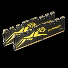 Apacer Panther Black-Gold 16GB (2X8GB) 3200MHz CL16 DDR4 Ram (AH4U16G32C28Y7GAA-2)