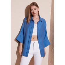 Lela Truvakar Kol Oversize Gömlek Bayan Gömlek 514344013