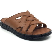 Taşpınar Ayakkabı   Deri Tam Ortopedik Erkek Yazlık Rahat Terlik 40-45