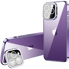 X-Step Apple iPhone 12 Pro Electroleating Tpu Telefon Kılıfı Cam Kamera Film Kickstand Back Cover (Yurt Dışından)