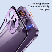 X-Step Apple iPhone 14 Pro Max Alüminyum Alaşım+Temsilled Cam Arka Kapak Toka Kurulumu Koruyucu Telefon Kılıfı (Yurt Dışından)