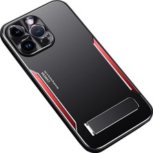 X-Step Apple iPhone 14 Pro Max Yumuşak Tpu + Sert Alüminyum Alaşım Telefon Kapağı Kickstand Telefon Kılıfı Akıllı Telefon Kabuğu (Yurt Dışından)